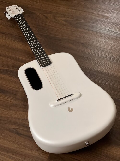 LAVA ME 3 Acoustic Electric Smart Guitar Carbon Fiber 38 Inch - White